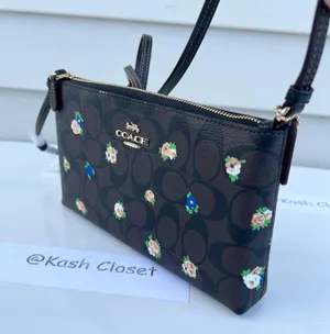 Coach Zip Top Crossbody With Mini Rose Print thumbnail 3