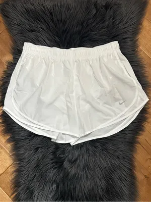 Nike Dri-fit Tempo Running Short White Women's Running Shorts Size XL thumbnail 3