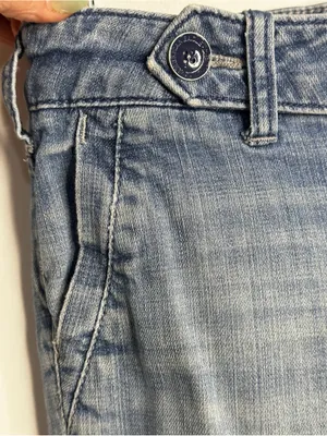 American Eagle Y2K Denim Roll Up Capri Sz 4 thumbnail 7