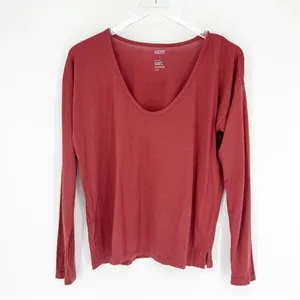 Girlfriend Collective Long Sleeve Lounge Tee Women's Size S Cozy‎ Casual thumbnail 2
