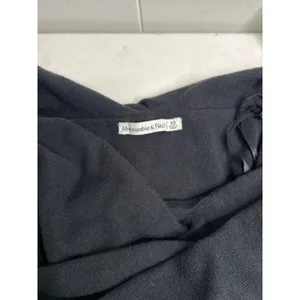 Abercrombie & Fitch Black Off Shoulder Sweater Dress NWT Midi Bodycon Elegant XS thumbnail 8
