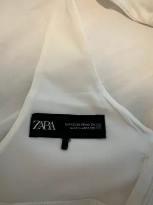 ZARA White Corset Top thumbnail 4