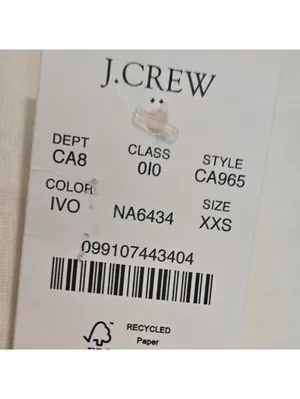 J Crew Puff-sleeve button-back top thumbnail 3