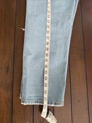 Abercrombie & Fitch The Boyfriend Mid Rise Jeans Women’s Size 8 Blue Denim thumbnail 6