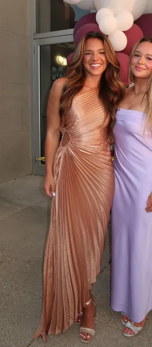 Rose gold dress thumbnail 3