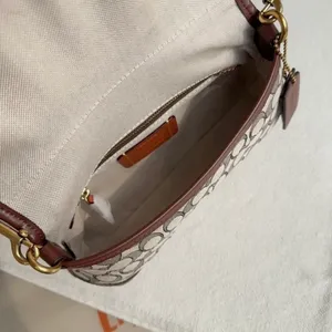 Coach Brown Soho Shoulder Bag Signature Jacquard thumbnail 3
