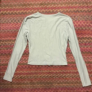 Abercrombie Light Sage Green Long Sleeve Stretch Tee thumbnail 3