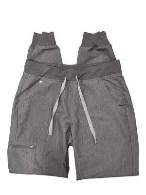 Figs Technical Collection Gray Jogger Scrub Pants S/T Small TALL thumbnail 2