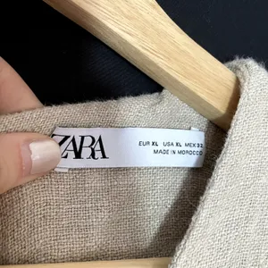 Zara a-line sandy sleeveless knee-length dress women's size XL summer boho flowy thumbnail 3