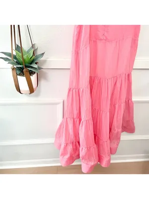 Liliana Meza Mae Skirt Maxi Size M Hot Pink thumbnail 5