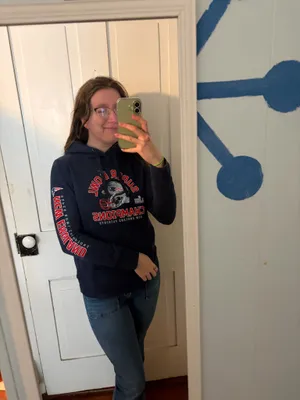 Fanatics BNWT New England patriots Super Bowl 53 Hoodie thumbnail 2