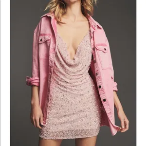 Retrofete MICH SEQUIN DRESS Pink Size XS thumbnail 11