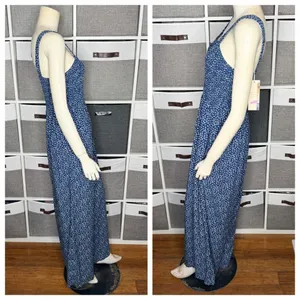 Dokotoo Floral Smocked Sleeveless Jumpsuit Size Large thumbnail 4