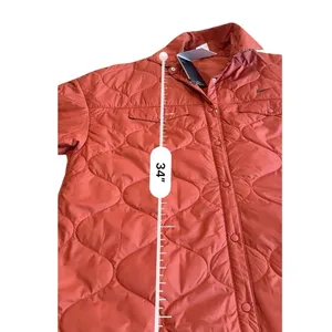 Nike Sportswear Essentials Quilted Trench Jacket Womens L NWT Rugged Orange NEW thumbnail 12