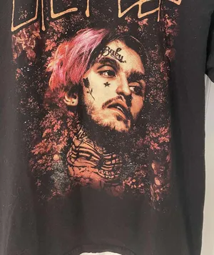 Tultex Lil Peep Merchandise Black T-Shirt thumbnail 2