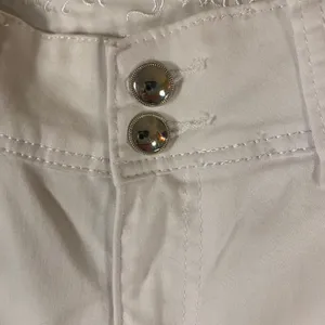 Puzzle Jeans Womens White Skinny Denim Pants Double Button‎ Mid Rise 27x29.5 thumbnail 8