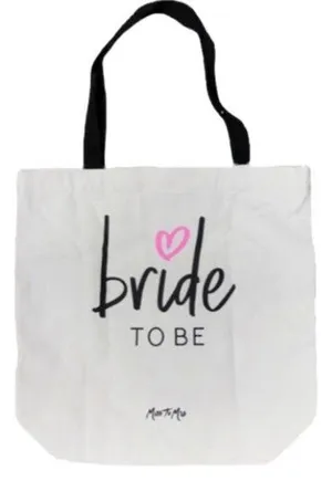 Miss To Mrs “Bride To Be” Wedding Canvas Tote Bag NEW thumbnail 1