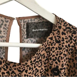 Reformation Katie leopard print mini dress EUC thumbnail 6