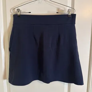 Fishers Finery Ponte Knit A Line Skirt Navy Blue Large‎ With Pockets thumbnail 3