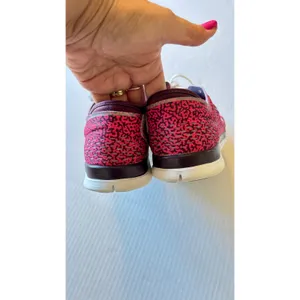 Nike Free 5.0 TR Fit 4 cross training speckled shoes hot pink n black womens sz9 thumbnail 4