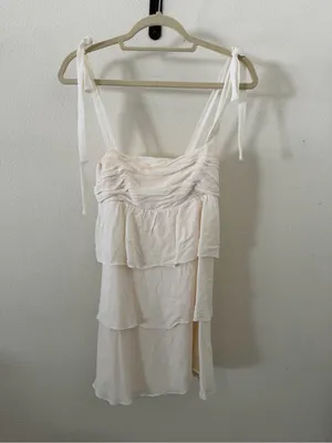 REFORMATION Avni Dress In White thumbnail 2