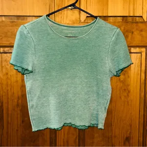 American Eagle Outfitters Teal Short Sleeve Top thumbnail 1