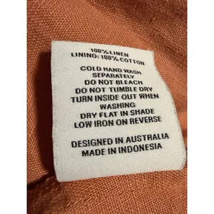 Turquoise Lane The Label Orange Linen Dress ASO Isabelle Mathers Summer Balloon thumbnail 5