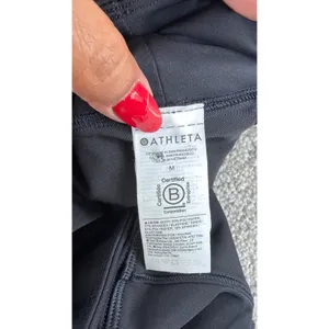 Athleta Ace Tennis Skort‎ Women M Black 13.5" Active Golf Skirt Shorts Pocket thumbnail 5