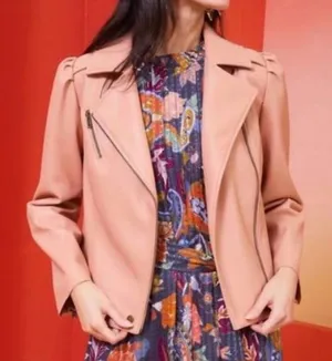 Marie‎ Oliver Faux Leather Moto Jacket thumbnail 1