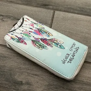Never stop dreaming zip around wallet thumbnail 2