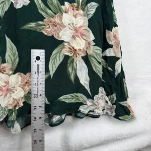 Show Me Your‎ Mumu Dark Green Floral Tropical Maxi Slip Dress Small READ thumbnail 5