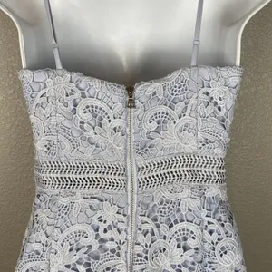 Bardot Womens Clementine Pencil Midi Dress Size 4 XS Pale‎ Blue Lace Underwire thumbnail 5