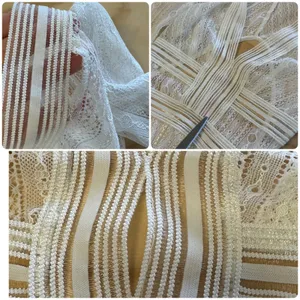 Hello Molly White Lace SheerLong Sleeve Open Back V-Neck Bodysuit Womens XS thumbnail 11