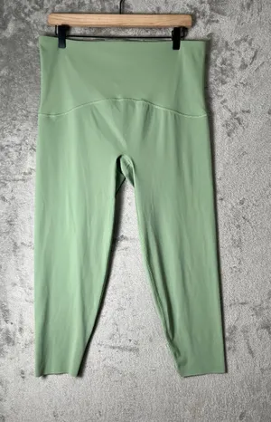 SPANX Booty Boost Leggings 1X Green High Rise Compression Active Workout thumbnail 1