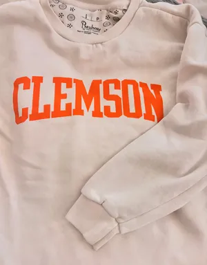 Pressbox White Clemson Pullover thumbnail 1
