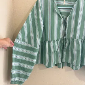 NEW Free People Brunch Babe Blouse Sz M thumbnail 14