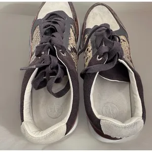 Womens Fashion Sneakers Snake Print Leather‎ Suede Chunky Sole Comfort Shoes 38 thumbnail 5