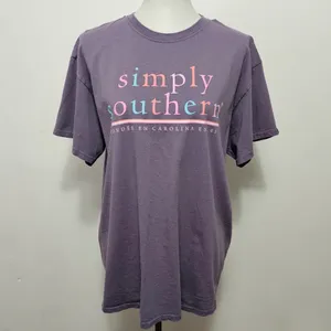 Simply Southern Light Purple Be Simple Live Better Short Sleeve Tee Size Large thumbnail 2