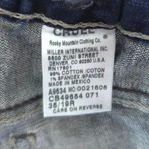Cruel Girl Jeans Womens‎ 35x19R Blue Bootcut Denim Stretch Western Rodeo Cowgirl thumbnail 10