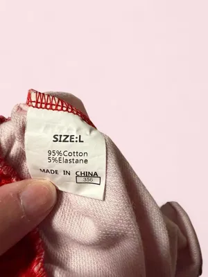 Wide Leg Checkerboard Pants in Red & Pink thumbnail 3