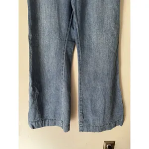 Free People High Rise Wide Leg Braided Jeans Women’s Size 28 Medium Blue thumbnail 4