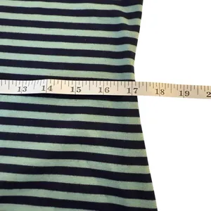 Free People Beach On The Line Ponte Mini Dress Large‎ Navy Mint Striped Casual thumbnail 12