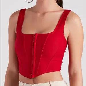 WINDSOR Red Corset Top thumbnail 1