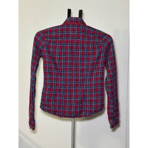 Abercrombie & Fitch Women's Plaid Flannel Long Sleeve Shirt, Size S thumbnail 2