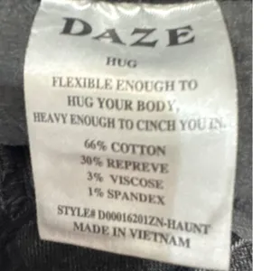 Daze Denim Hug High Rise Cropped Flare Jeans Haunt Faded Grey Black Size 32 thumbnail 4