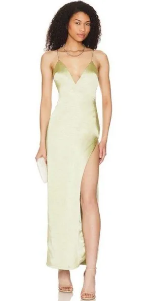 Revolve x More to Come Regina Maxi Dress in Green, Size XS New w/Tag thumbnail 3