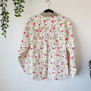 Vintage Floral Barn Coat Jacket Sz M thumbnail 3