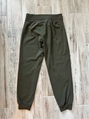 VUORI Drawstring Waist DAILY JOGGERS in Oregano Olive Green Large thumbnail 8
