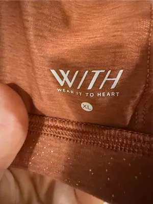 Peloton + Wear It To Heart Ombre Strappy Sports Bra in Pink and Brown thumbnail 4