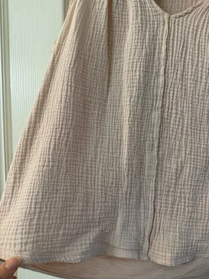 KNOX ROSE Blush Pink Embroidered Gauze Top Blouse Shirt Size XS thumbnail 4